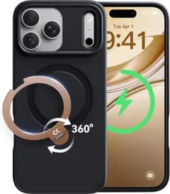 CASEKOO MAGICSTAND iPhone17 PRO 黒金 ゴールド