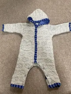 象柄フード付きロンパース