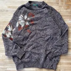 レアKENZO GOLF ヴィンテージ　花柄　ニット　セーター　ケンゾー　ゴルフ