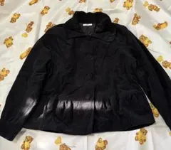 黒 ジャケットマル襟付き