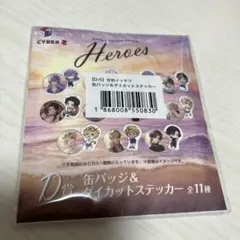 にじさんじHEROES海の家くじ　佐伯イッテツ　缶バッジ&ダイカットステッカー