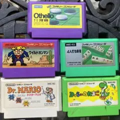 ファミコンカセット5本セット［河田オセロ他］