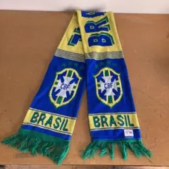 ブラックフライデーセール開催中ニットマフラーブラジル応援スカーフ CBFロゴ付き