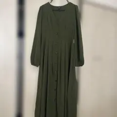 SHEIN ロングワンピース カーキ S