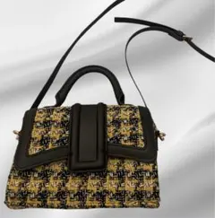 【 H&M 】 ツイードショルダーバッグ