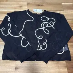 LOWRYS FARM ローリーズファーム 黒 白ライン レース Fサイズ