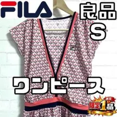 【早い者勝ち✨】フィラ レディース ゲーム 半袖 ワンピース Sサイズ 総柄のサムネイル