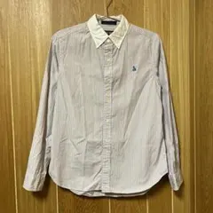 SERO セロ　ストライプシャツ　ボタンダウン　イエロー　ブルーのサムネイル