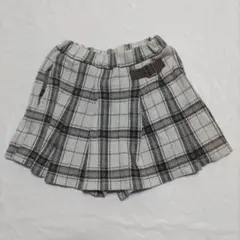 petit main プティマイン チェック キュロット ショートパンツ 120