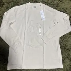 新品　ユニクロユー　ヒートテックコットンクルーネック　XL NATURAL