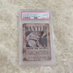 ワンピースカード マーシャル・D・ティーチ 手配書 psa10 OP09-093