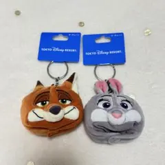 東京ディズニーリゾート ニック ジュディ ファンキャップ キーホルダー