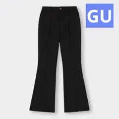 カットソーカラーフレアスラックス GU ジーユー ブラック