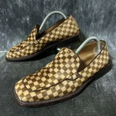 レザー スリッポン