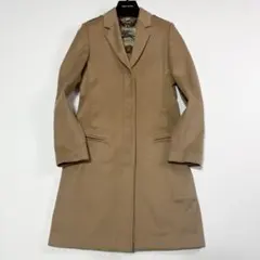 ✨激レア♡カシミヤ混✨バーバリーロンドン　　ロングコート　チェック総柄　美品 極美品】 バーバリーロンドン ダブルフェイス コート カシミヤ混 ノバ