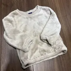 クレセント　丸高衣料　クリーム色 フリース トレーナー 80