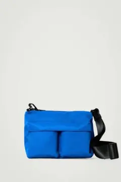 COS コス ナイロン クロスボディバッグ 2way ネイビー コス】COS CROSSBODY SADDLE BAG ナイロン クロスボディバック (COS