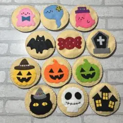 ハロウィン　フェルト絵合わせ　ハンドメイド　知育玩具　神経衰弱