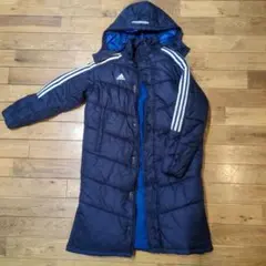 adidas ネイビー ベンチコート 160