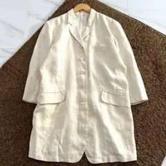 80's ISSEY MIYAKE long jacket Hemp 9のサムネイル
