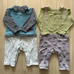 【F.O.インターナショナル】長袖ロンパース 2点セット 80cm