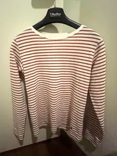 モンベル赤ストライプ 長袖Tシャツ