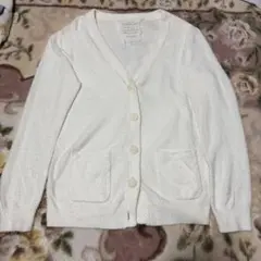 ジェラピケ　カーディガン　ホワイト　レディース