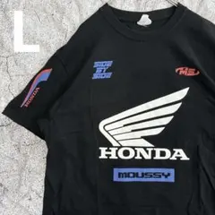 HONDA MOUSSY コラボTシャツ ウィングマーク ブラック　Lのサムネイル