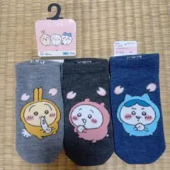 未使用ちいかわ靴下 3足セット 19-24cm