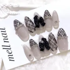 3567 ネイルチップ 量産型 ワンホン フレンチガーリー 韓国 地雷 オーダー