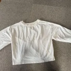 ホワイト長袖Tシャツ