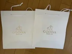 GODIVA ショップ袋 2枚セットのサムネイル