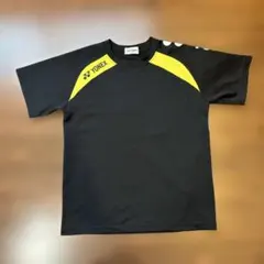YONEX J140 バドミントンTシャツ 黒/黄色