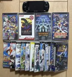 PSP3000本体 ソフト4本+動作未確認11本セット