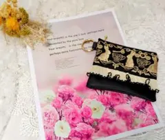 インド刺繍リボンミニポーチ