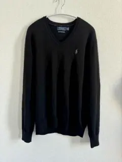 PoloRalphLauren ポロラルフローレン　ブラック Vネック セーター