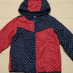 Moutonjon 赤・紺 ドット柄ジャンパー120cmのサムネイル