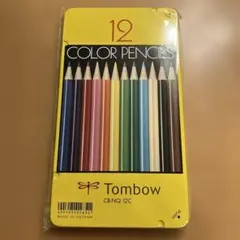 Tombow 色鉛筆 12色セット CB-NQ 12C トンボ　文房具