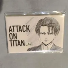 進撃の巨人 WIT STUDIO リヴァイ　スクエア缶バッジ