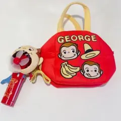 新品未使用 おさるのジョージ　バッグとファン セット