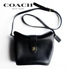 【極美品】アメリカ製オールドコーチcoach シティバッグ　ショルダーバッグ黒 オールドコーチ OLD COACH 黒 ブラック ショルダーポーチ