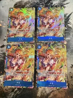 ワンピースカード ナミ SR パラレル 4枚 op11 神速の拳 1 - メルカリ