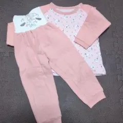 冬用ベビーパジャマセット（動物柄・クマ柄）２点セット