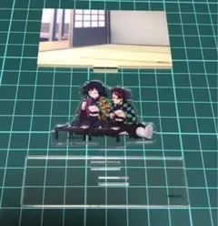 鬼滅の刃 冨岡義勇 竈門炭治郎　みにジオラマ アクリルスタンド　柱稽古編