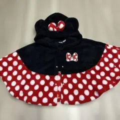 ミニーマウス フリースポンチョ 50-80cm