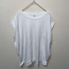 アメリカホリック　ホワイト タンクトップ　　カジュアル　無地　シンプル　綿　L