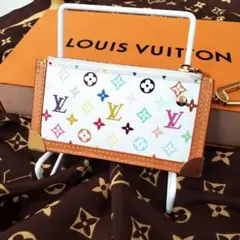 極美品 春にぴったり ルイヴィトン ポシェットクレ 希少モデル マルチカラー