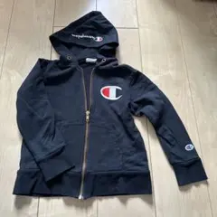 Champion 黒フルジップパーカー