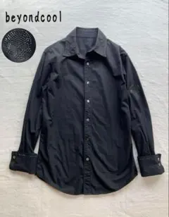 ビヨンクール　beyondcool ラインストーン　スカル　長袖　ドレスシャツ