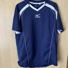 Mizuno ネイビー Vネックシャツ Lサイズ